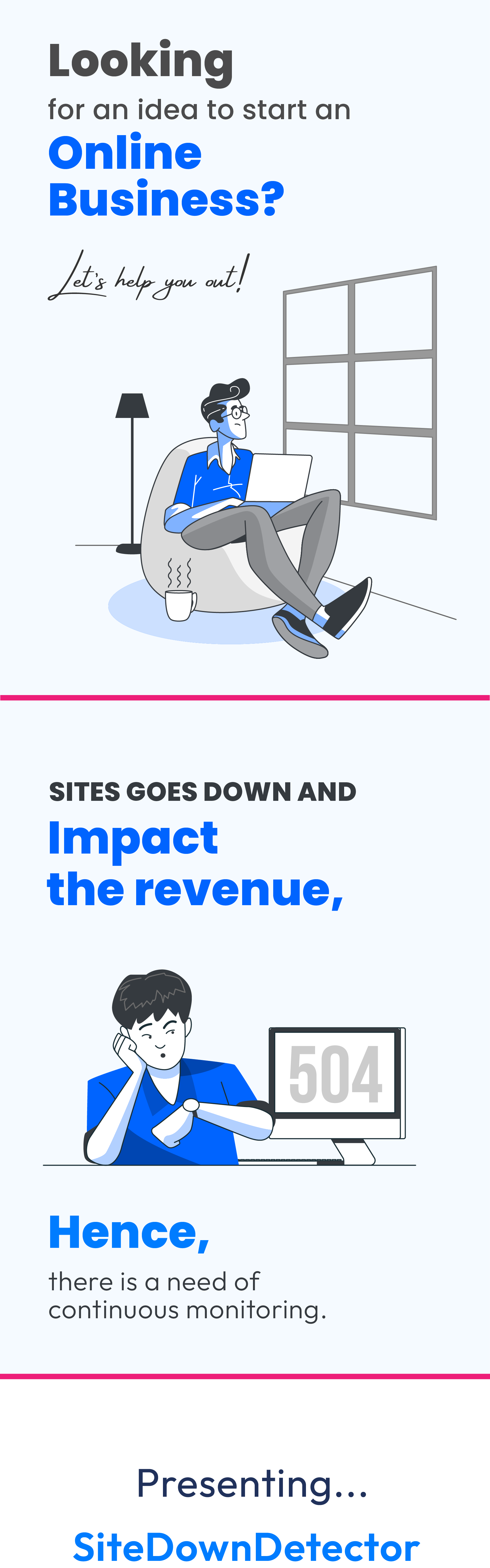 Site Down Detector - Website Monitoring System - SaaS Application